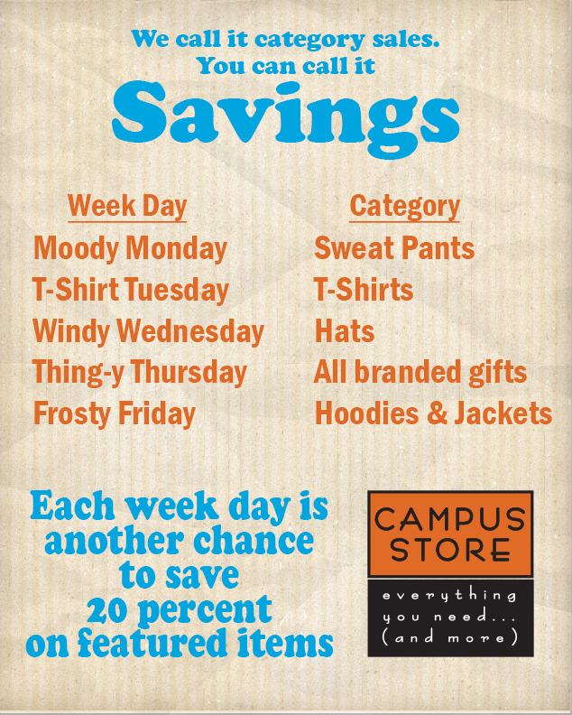 Category sales calendar